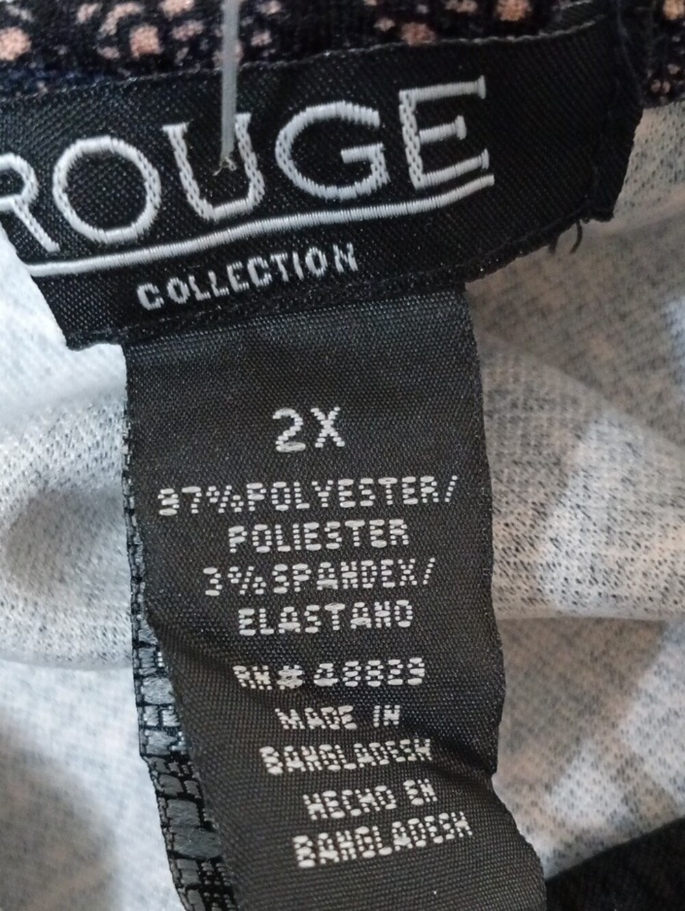 Rouge Helium Black and Blush Lace-Pattern Cutout Sheath Dress - Picture 6 of 6